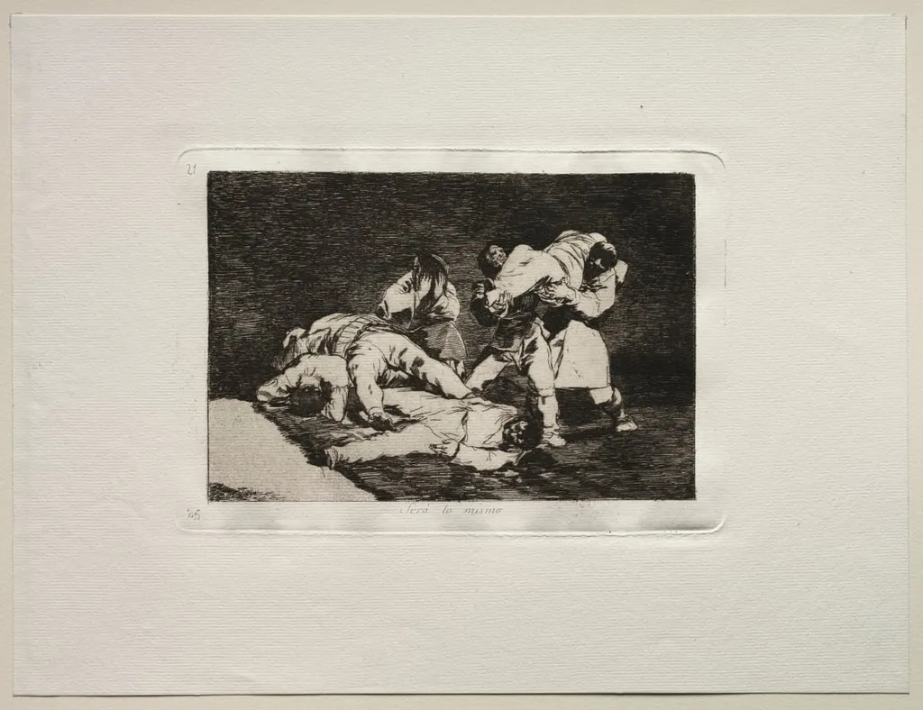 The Horrors of War: It Will Be the Same, by Francisco Goya, 1815