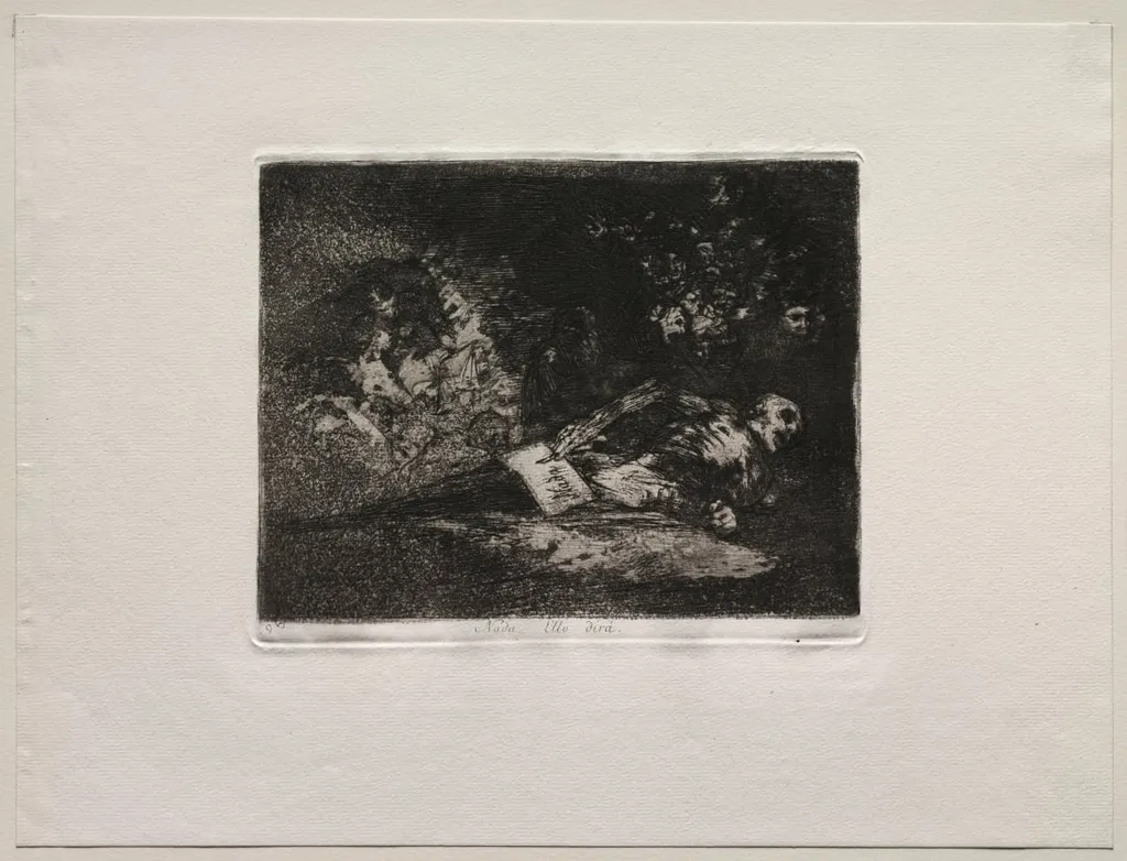 The Horrors of War: Nothing. The Event Will Tell, by Francisco Goya, 1815