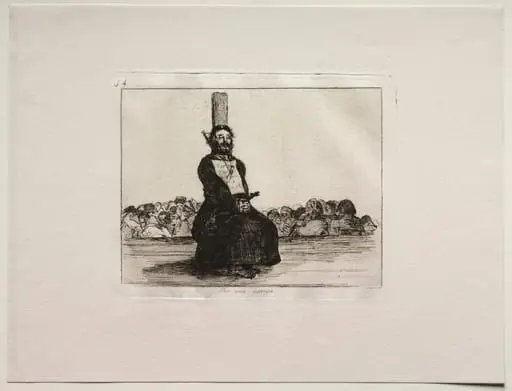 The Horrors of War:  On Account of a Knife, by Francisco Goya