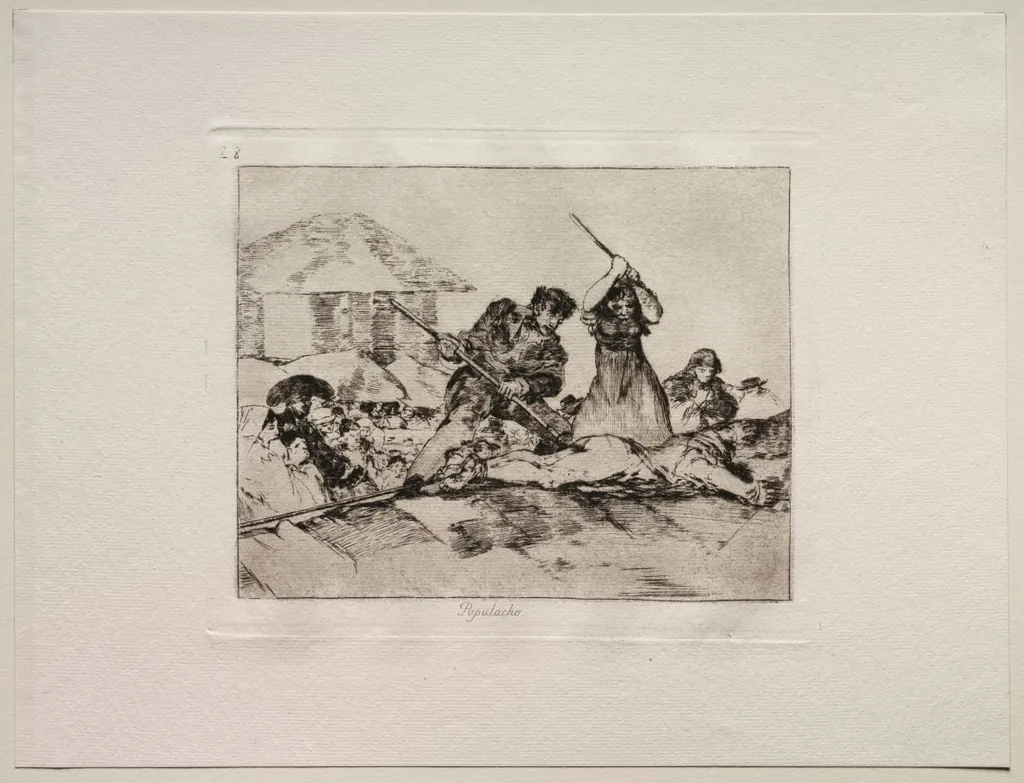 The Horrors of War: Rabble, by Francisco Goya, 1815