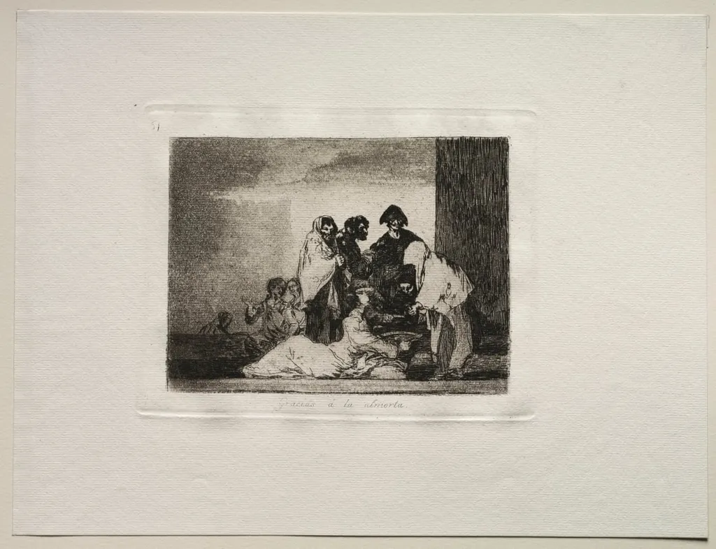 The Horrors of War: Thanks To The Millet, by Francisco Goya, 1815