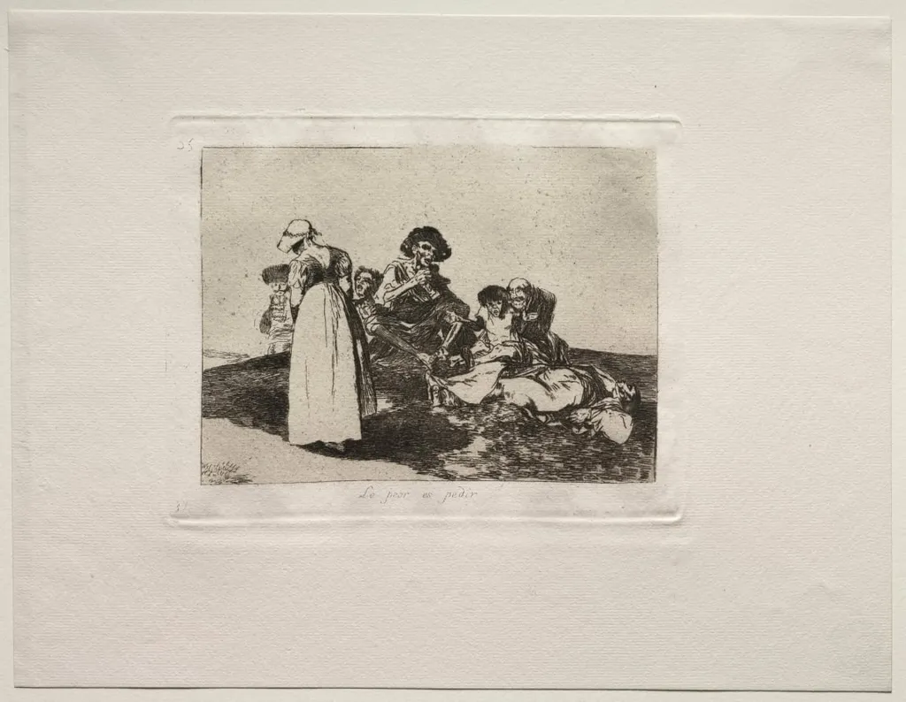 The Horrors of War: The Worst is to Beg, by Francisco Goya, 1815