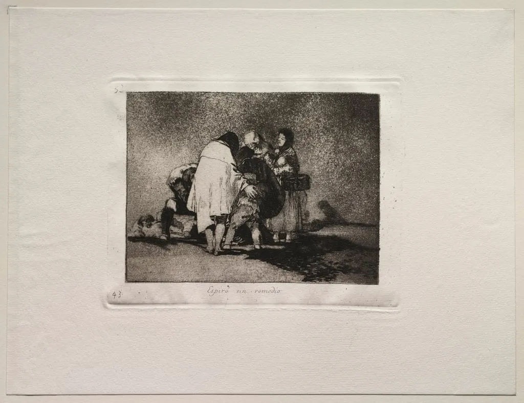 The Horrors of War: There Was Nothing to be Done and He Died, by Francisco Goya, 1815