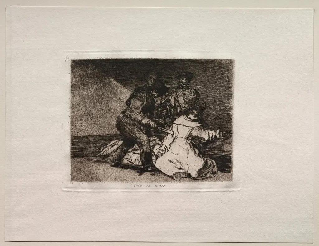 The Horrors of War: This Is Bad, by Francisco Goya, 1815