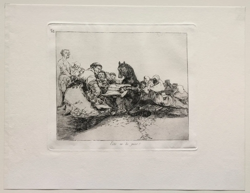 The Horrors of War: This is the Worst of it!, by Francisco Goya, 1815