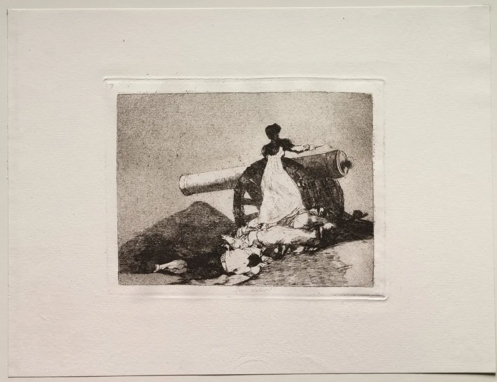 The Horrors of War: What Courage!, by Francisco Goya, 1815