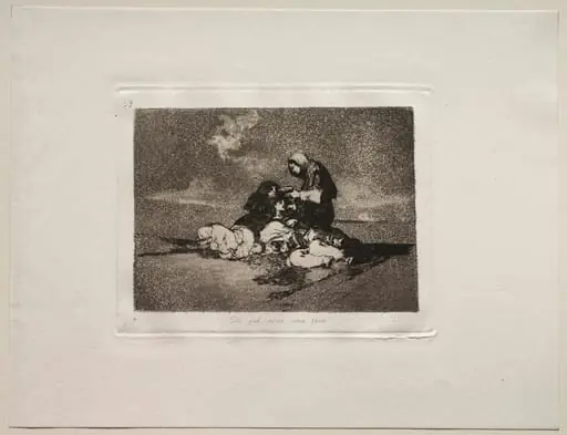 The Horrors of War: What is the Use of a Cup?, by Francisco Goya