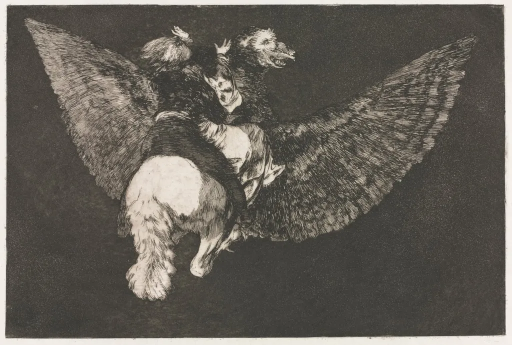 The Proverbs: Flying Folly, by Francisco Goya