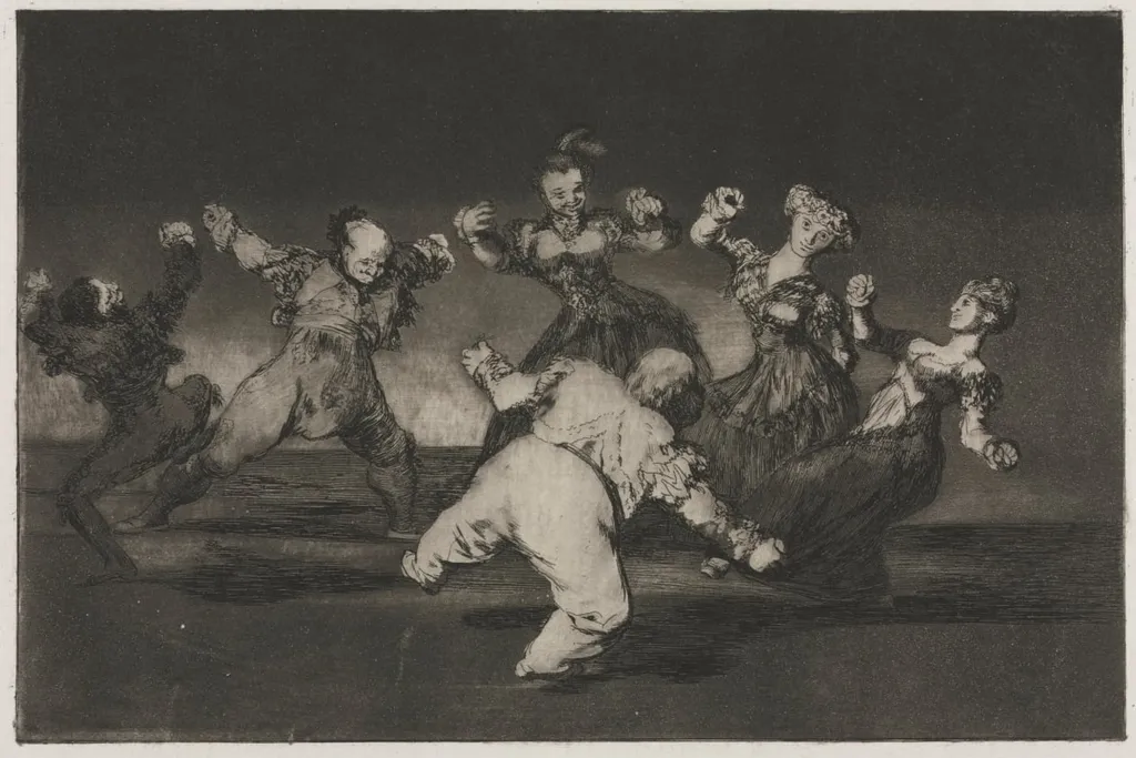The Proverbs: If Marion Will Dance, Then She Has to Take the Consequences, by Francisco Goya
