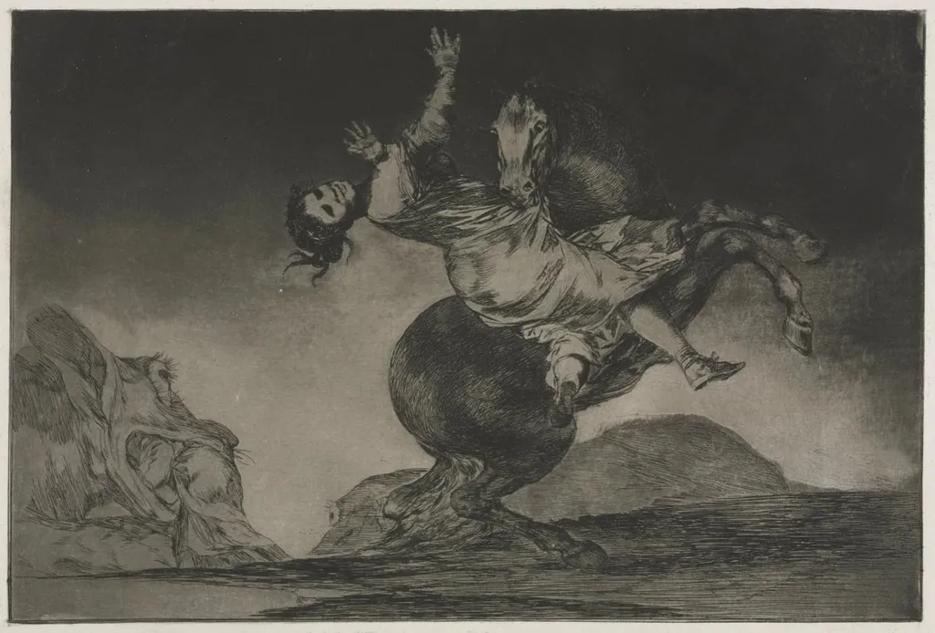 The Proverbs: The Horse-Abductor, by Francisco Goya