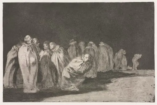 The Proverbs: The Men in Sacks, by Francisco Goya