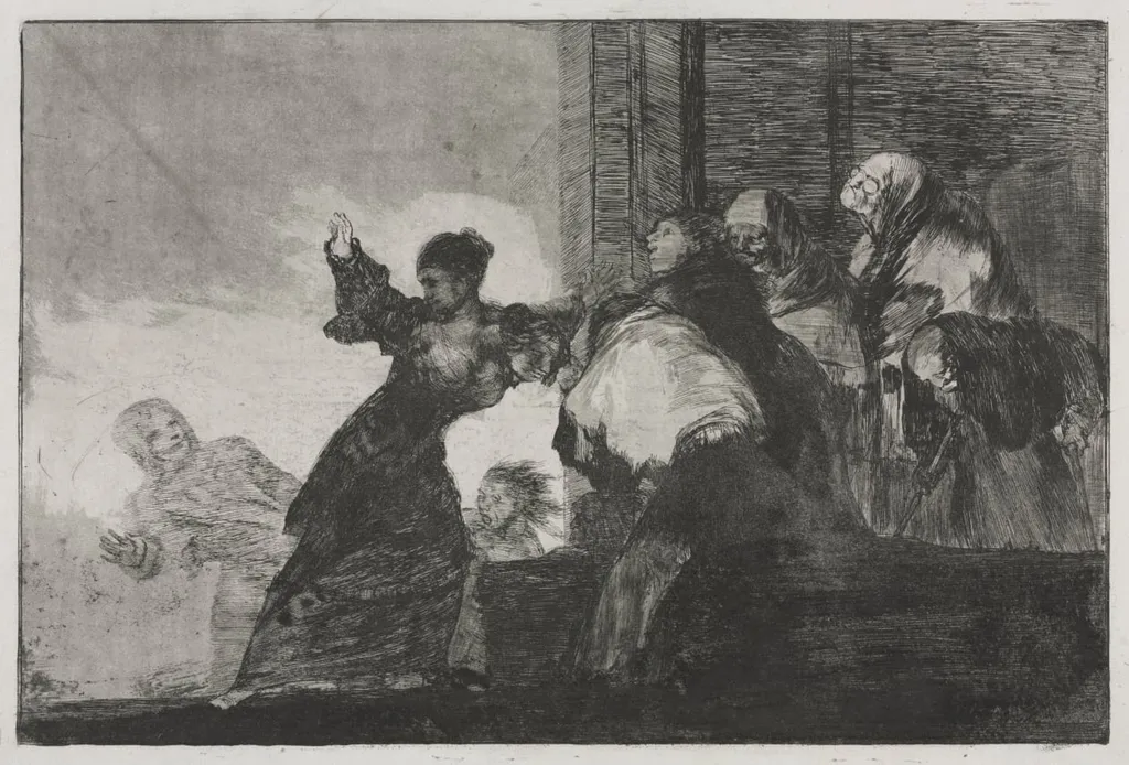 The Proverbs: Two Heads are Better than One or Poor Folly, by Francisco Goya, 1820