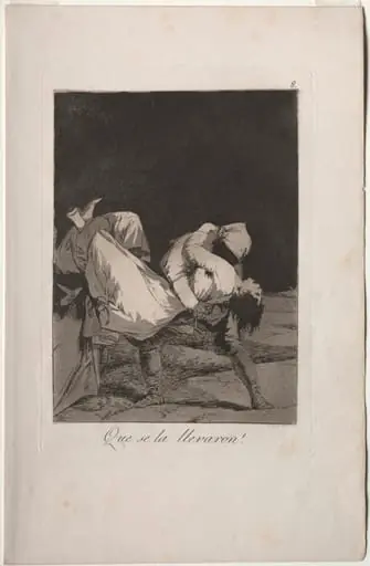 They Carried Her Off!, Plate 8, by Francisco Goya