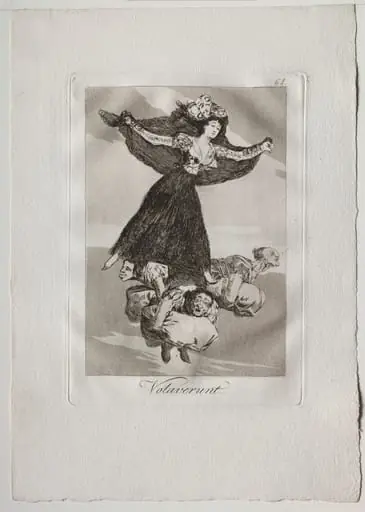 They Have Flown, Plate 61, by Francisco Goya