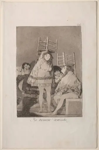 They've Already Got a Seat, Plate 26, by Francisco Goya