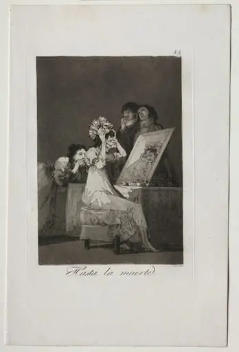Until Death, Plate 55, by Francisco Goya