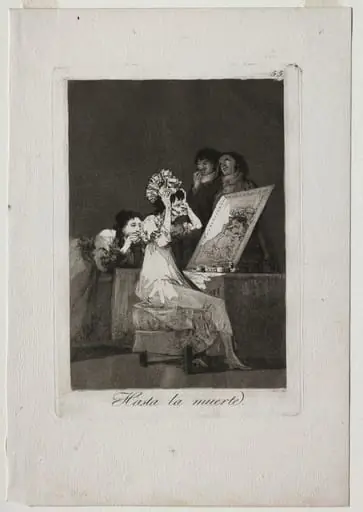 Until Death, Plate 55, by Francisco Goya
