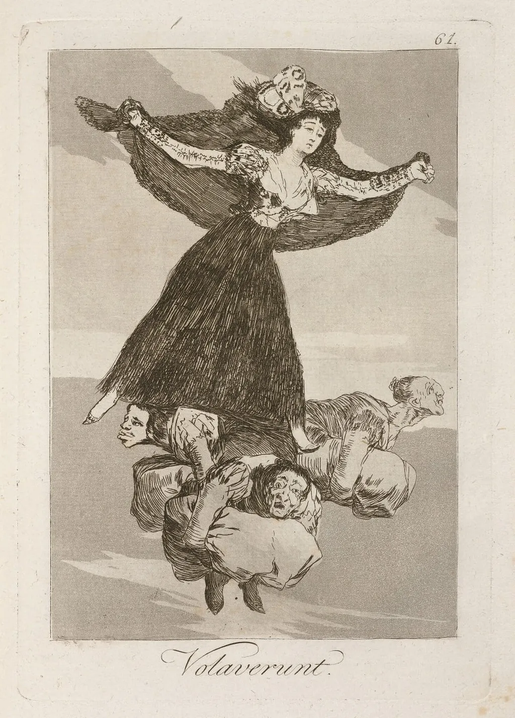 Volaverunt (They Have Flown), by Francisco Goya, ink, 1799
