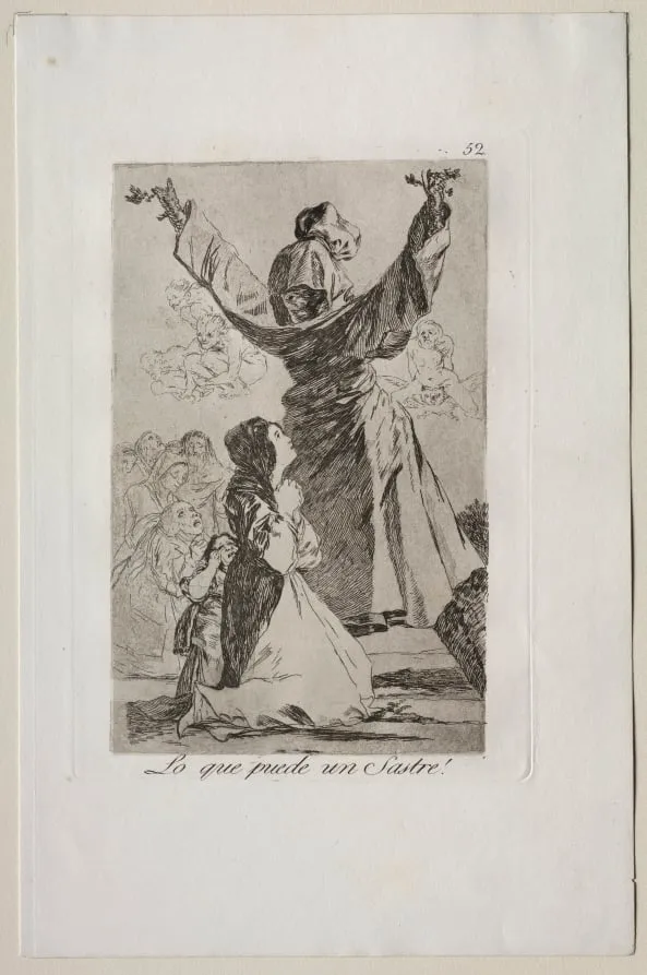 What a Tailor Can Do!, Plate 52, by Francisco Goya, 1799
