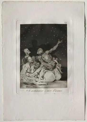 When Day Breaks We Will Be Off, Plate 71, by Francisco Goya