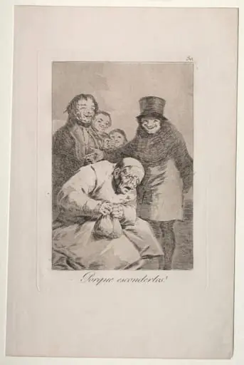Why Hide Them?, Plate 30, by Francisco Goya