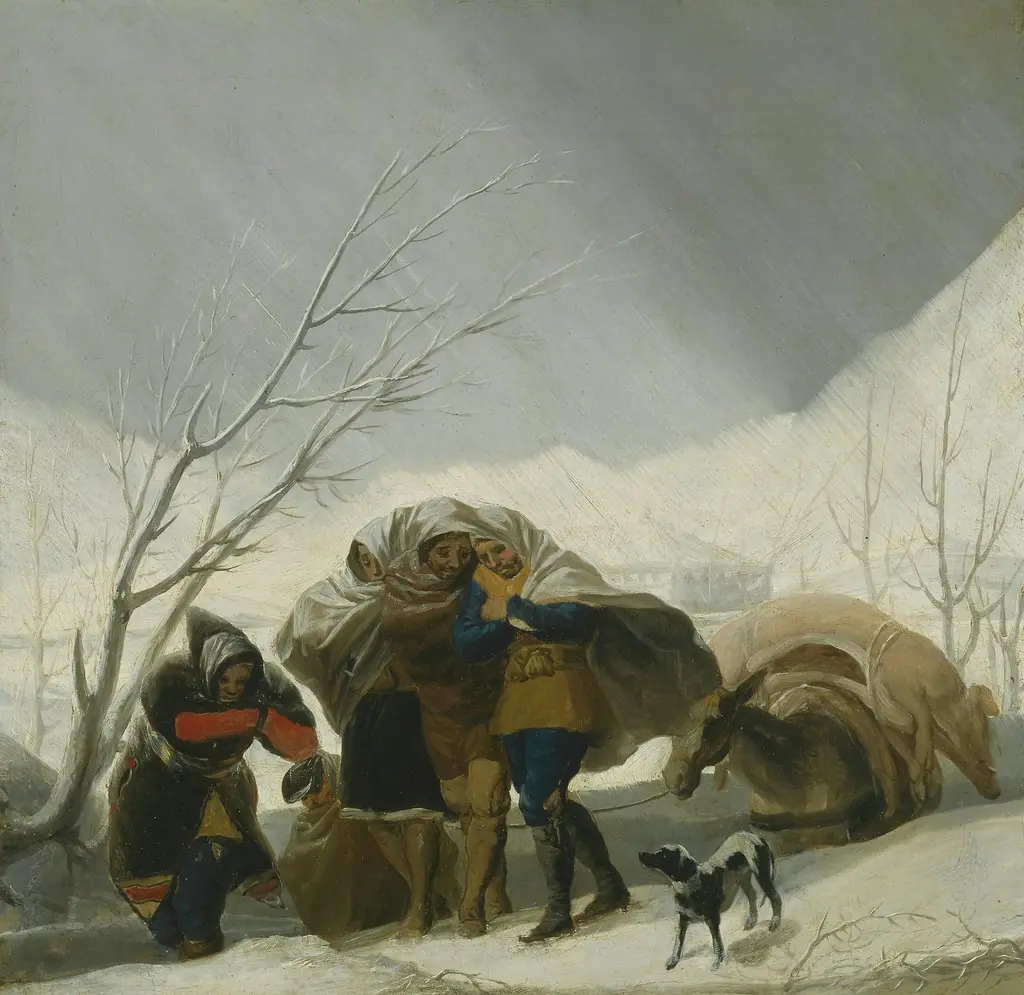 Winter Scene, by Francisco Goya