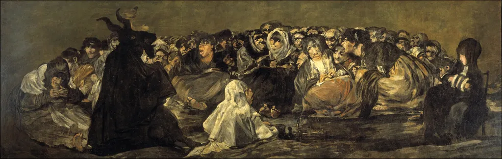 Witches' Sabbath, by Francisco Goya, oil, 1820