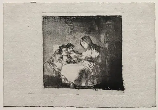 Woman Reading to Two Children, by Francisco Goya
