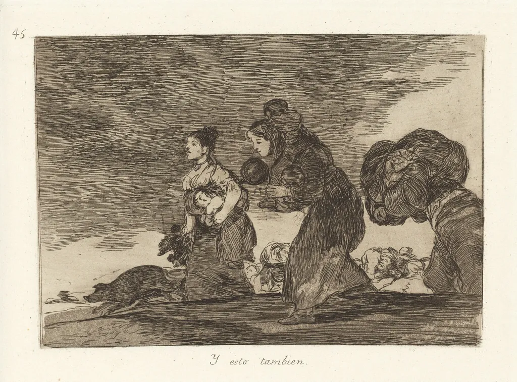 Y esto tambien (And This Too), by Francisco Goya, ink