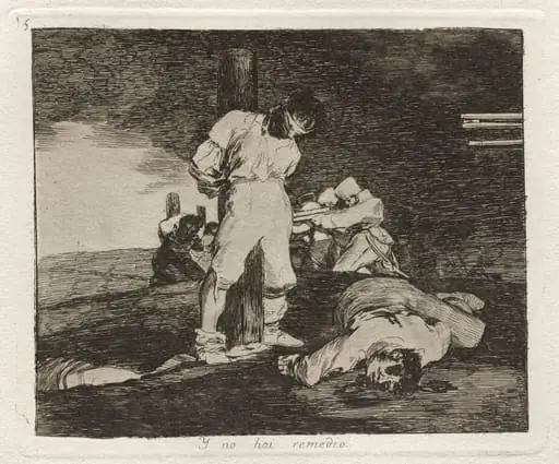 Y no hai remedio (And There's No Help for It), by Francisco Goya