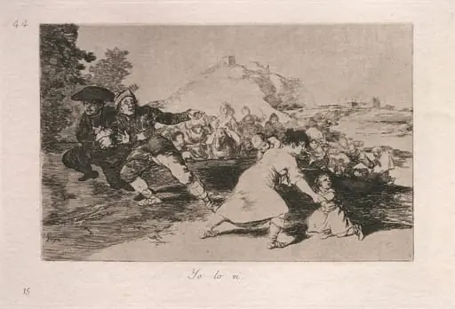 Yo lo vi (I Saw It), by Francisco Goya