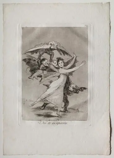 You Will Not Escape, Plate 72, by Francisco Goya
