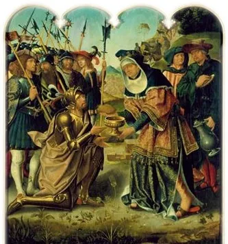 Encontro de Abraão e Melquisedeque, by Francisco Henriques, unspecified, 1508