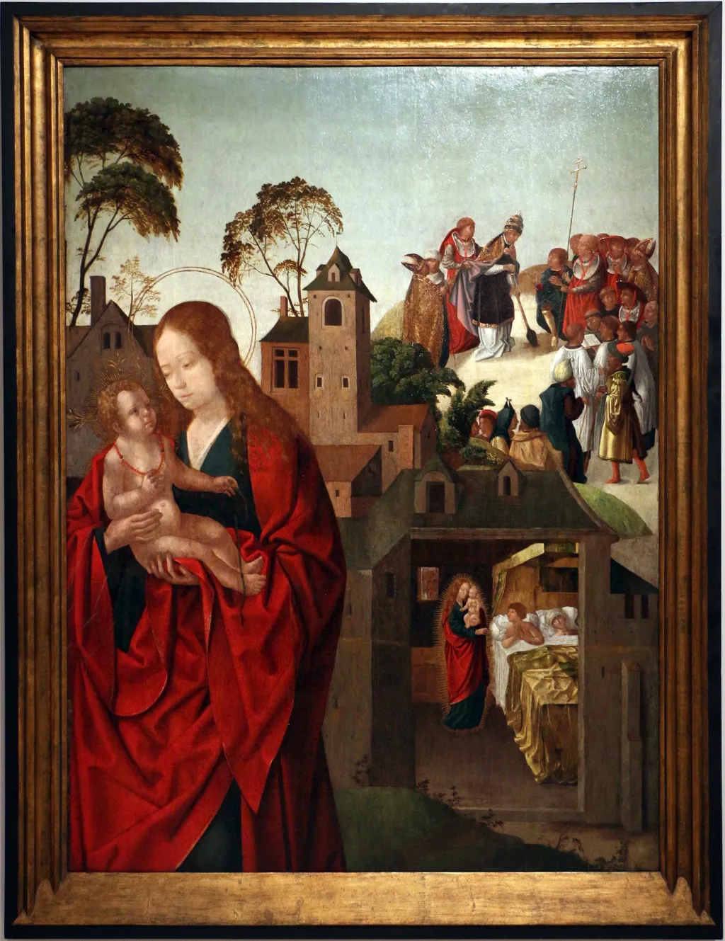 Our Lady of the Snows, by Francisco Henriques, oil, 1509