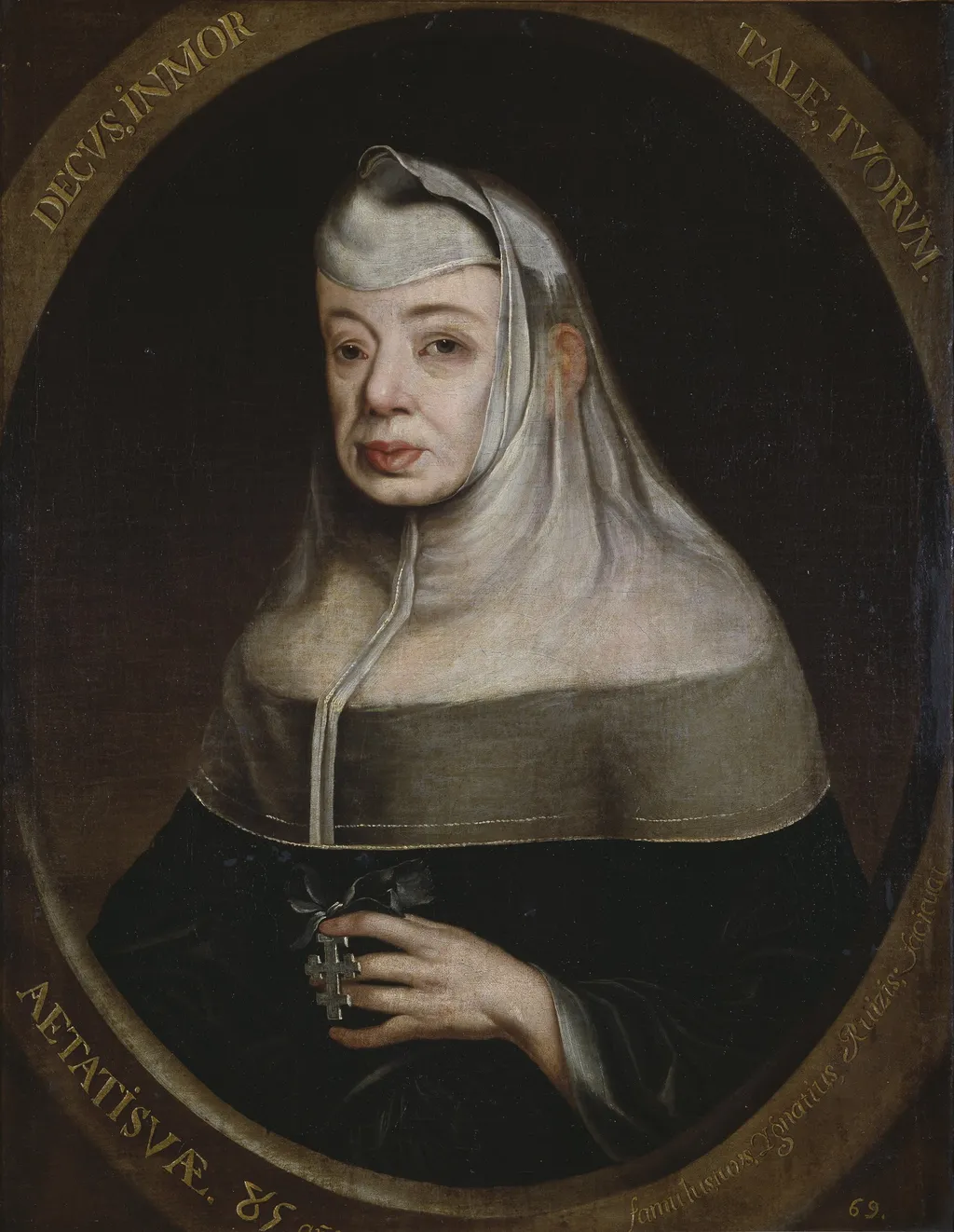 Maria Guadalupe Lancaster duquesa de Aveiro, by Francisco Ignacio Ruiz de la Iglesia, oil, 1700