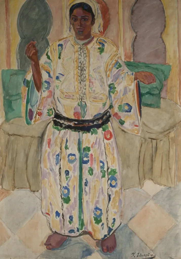 Woman dwells, by Francisco Iturrino