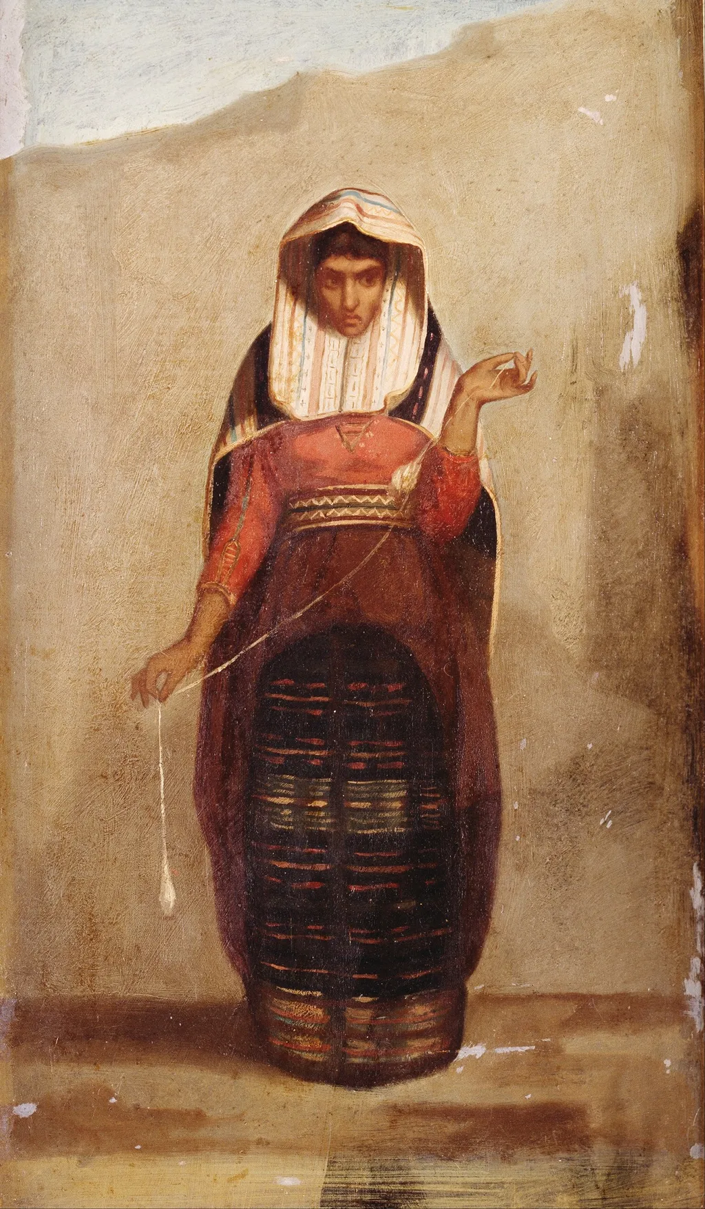 The Spinner, by Francisco Laso, oil, 1849