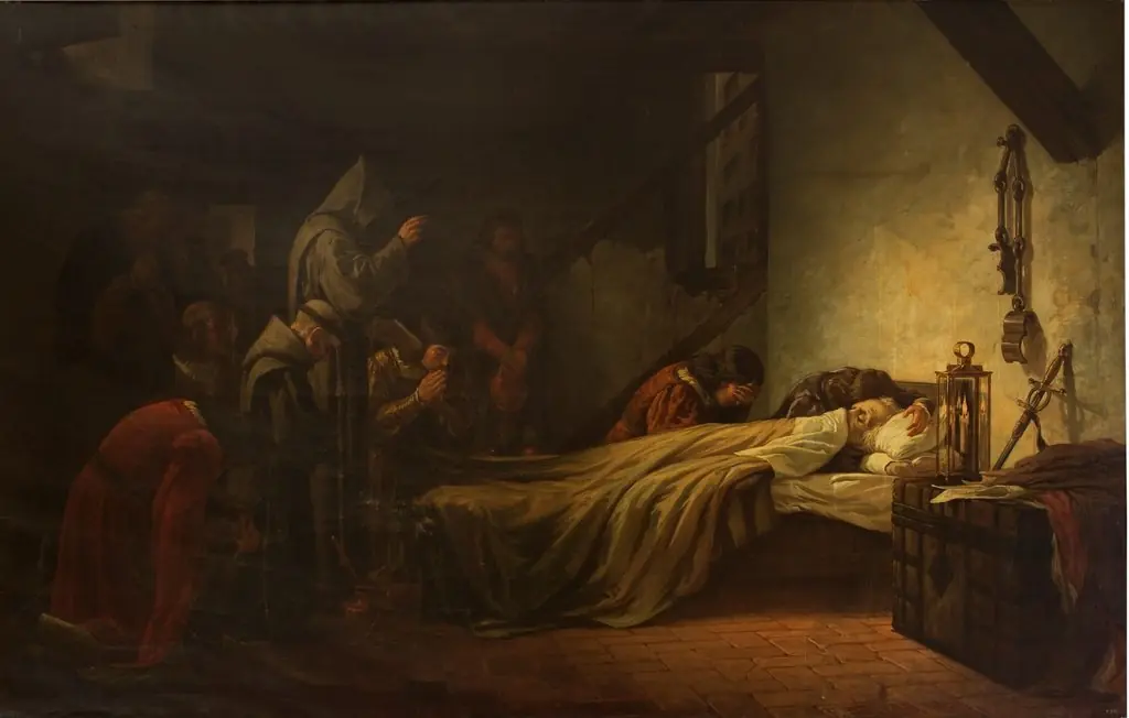 Muerte de Cristóbal Colón, by Francisco Ortego