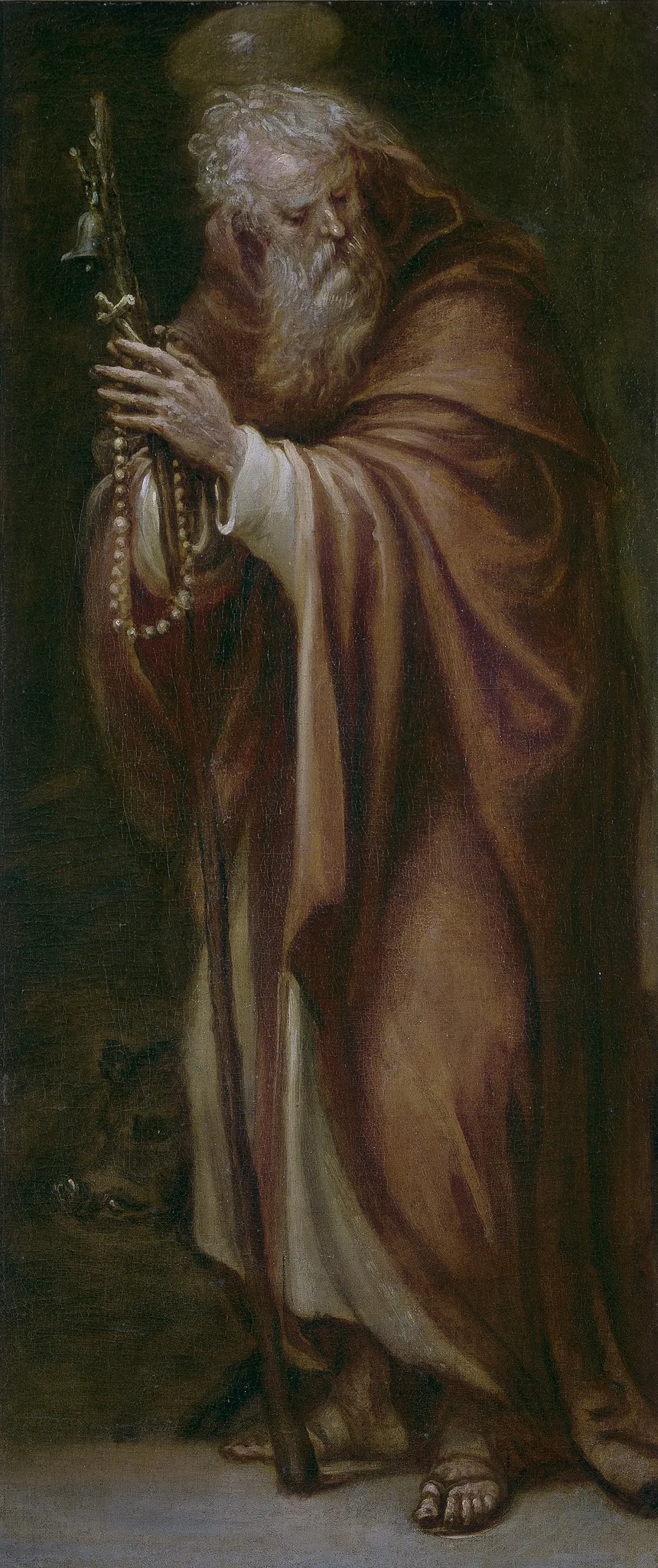 San Antonio Abad, by Francisco Rizi, oil, 1665