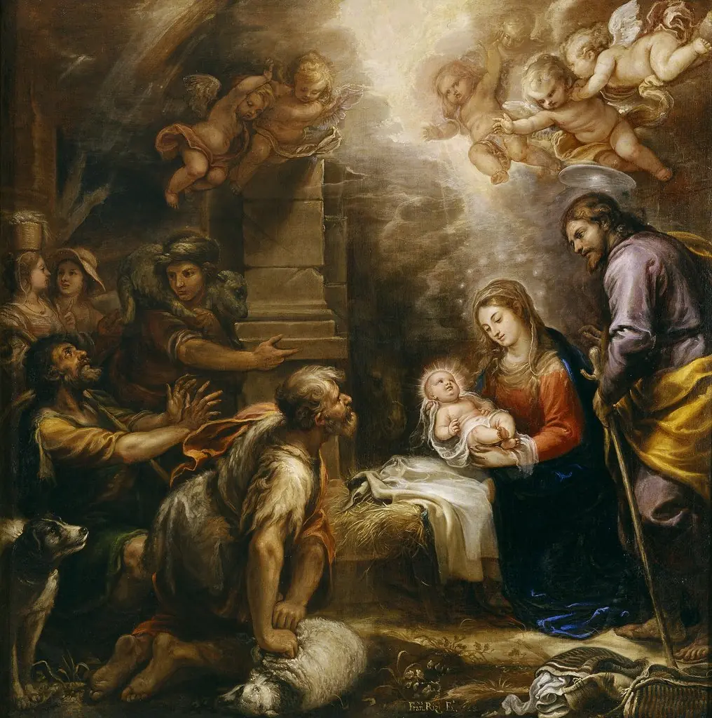 The Adoration of the Shepherds, by Francisco Rizi