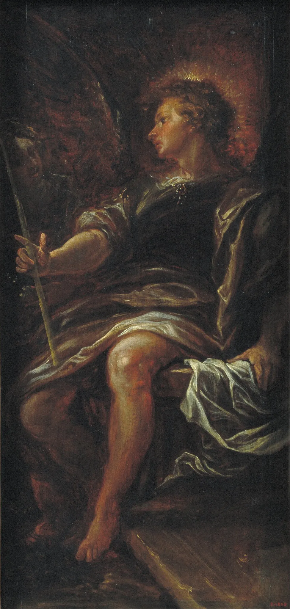 The Angel before the Grave, by Francisco Rizi, oil, 1650