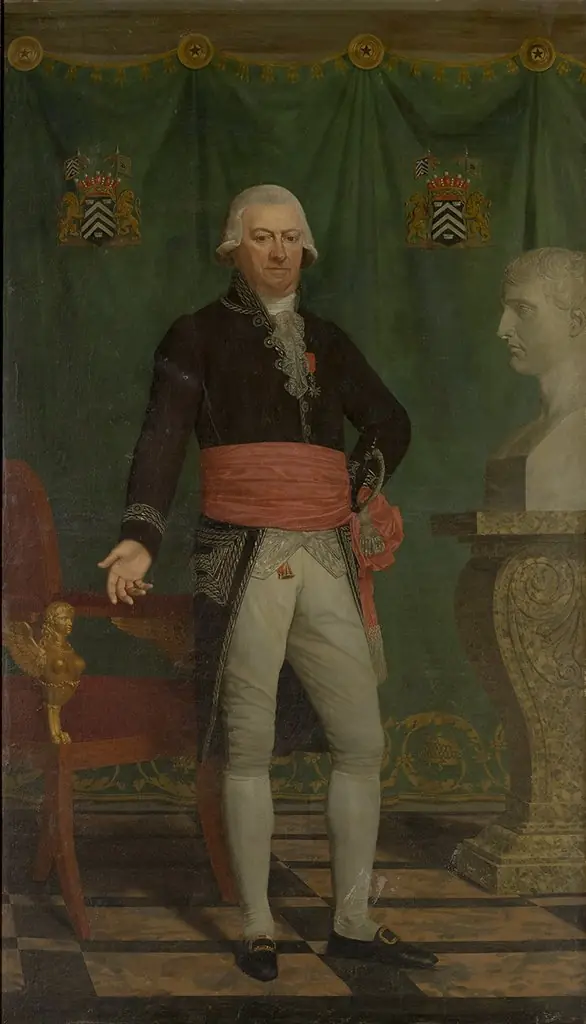 Portret van burggraaf Karel Aeneas de Croeser, burgemeester van Brugge