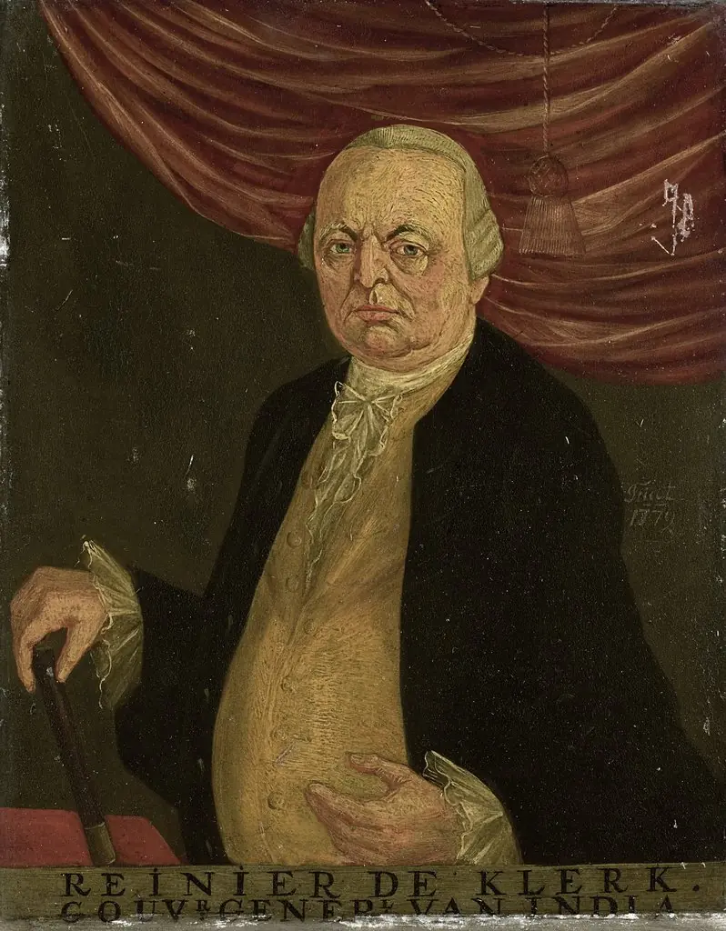 Portrait of Reinier de Klerk (1710-80). Gouverneur-generaal (1777-80), by Franciscus Josephus Fricot