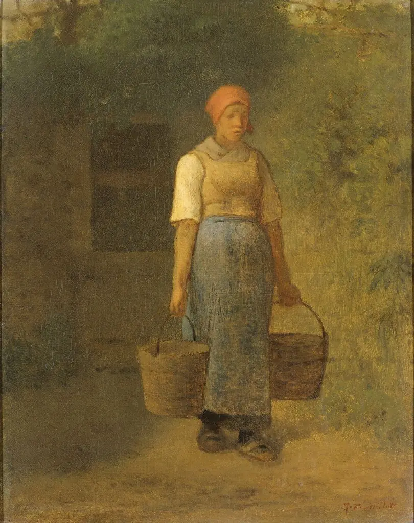 Girl carrying Water, by Francisque Millet