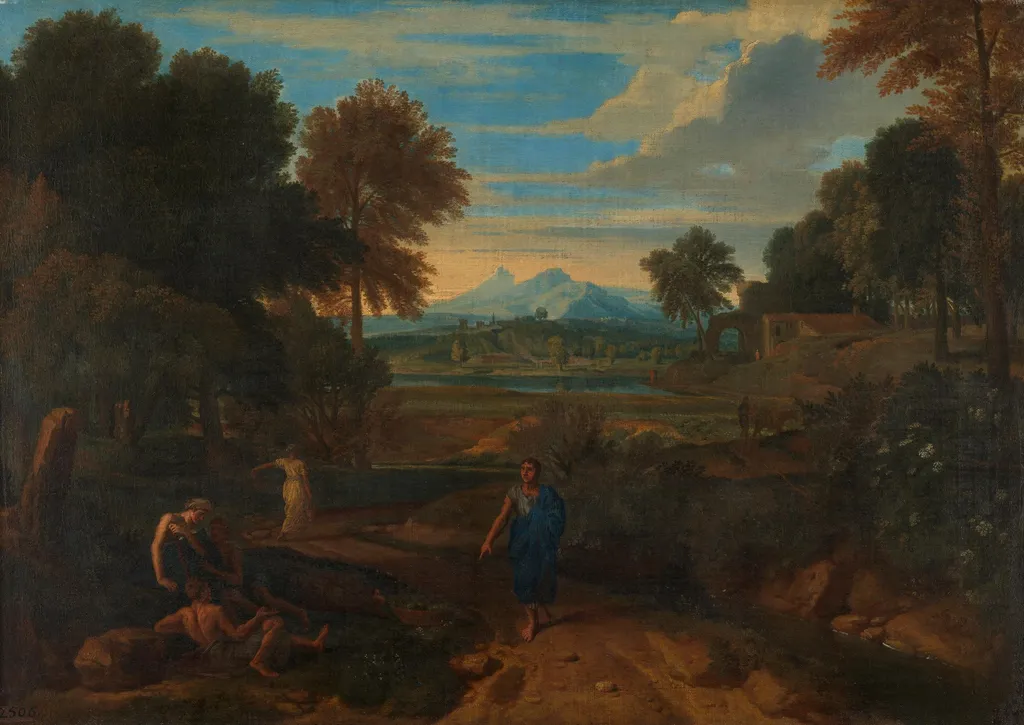 Italienische Landschaft (zugeschrieben), by Francisque Millet, unspecified, 1660
