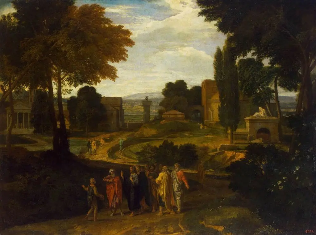 Landscape with Christ and His Disciples, by Francisque Millet