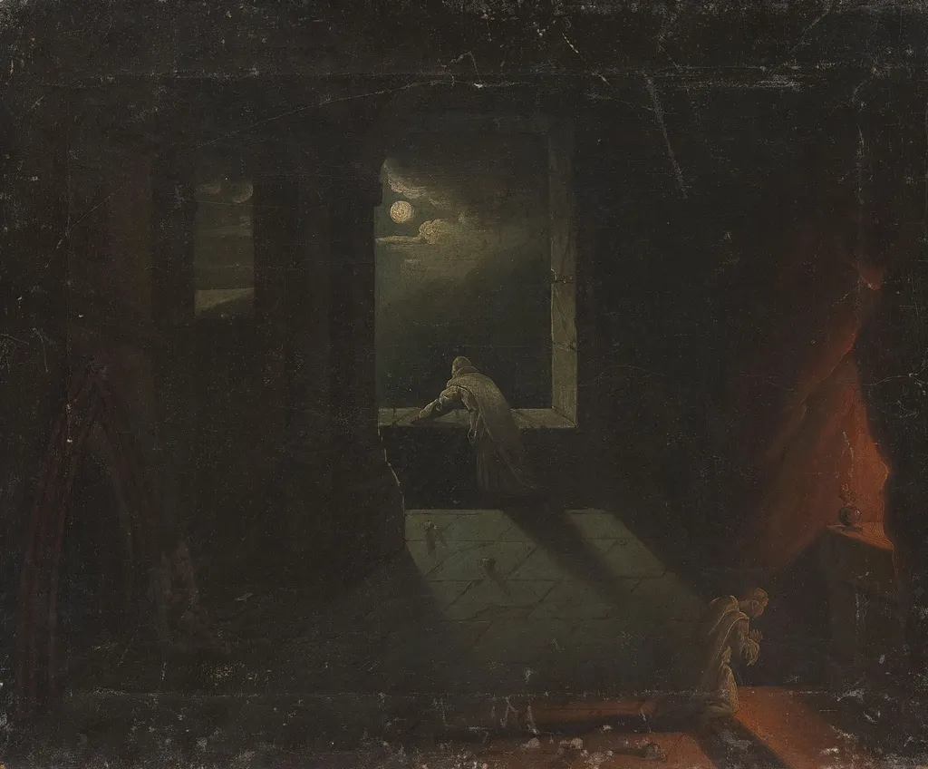 Monastery scene II, by Franciszek Ksawery Lampi, oil, 1827
