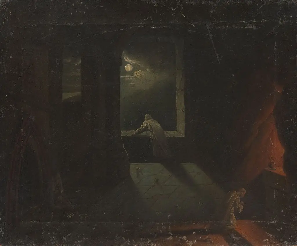 Monastery scene II, by Franciszek Ksawery Lampi