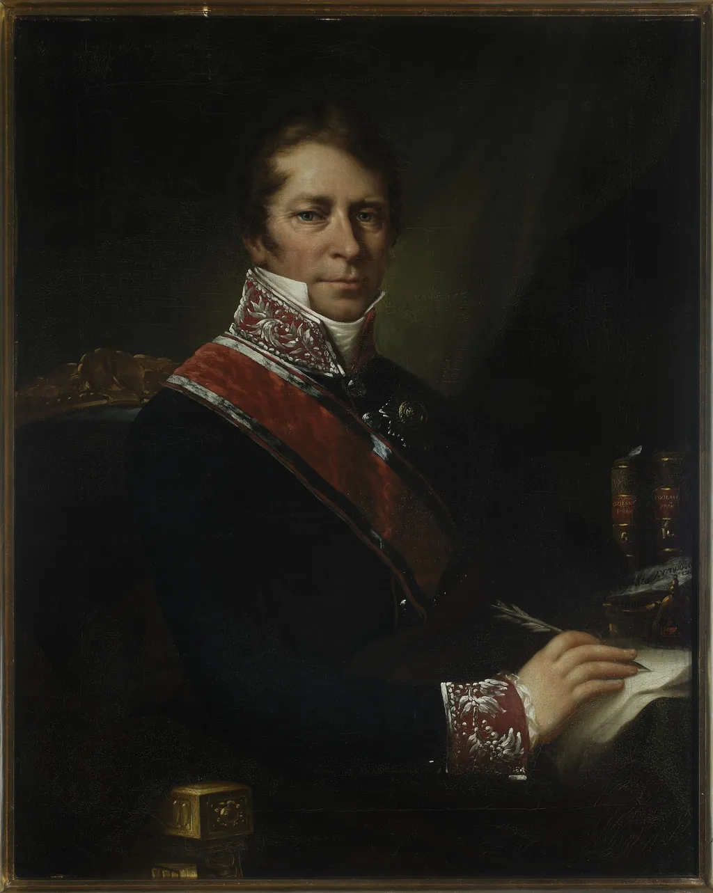 Portrait of Ksawery Potocki, by Franciszek Ksawery Lampi, oil, 1826