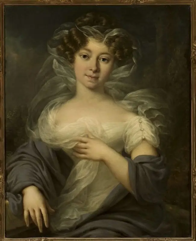 Portrait of Nina Łuszczewska née Żółtowska, by Franciszek Ksawery Lampi